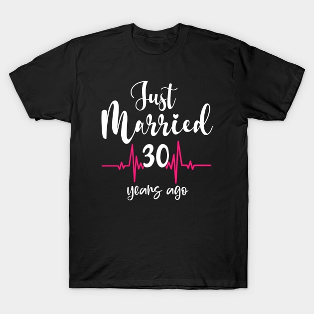 30 Wedding Anniversary T-Shirt by lateefo